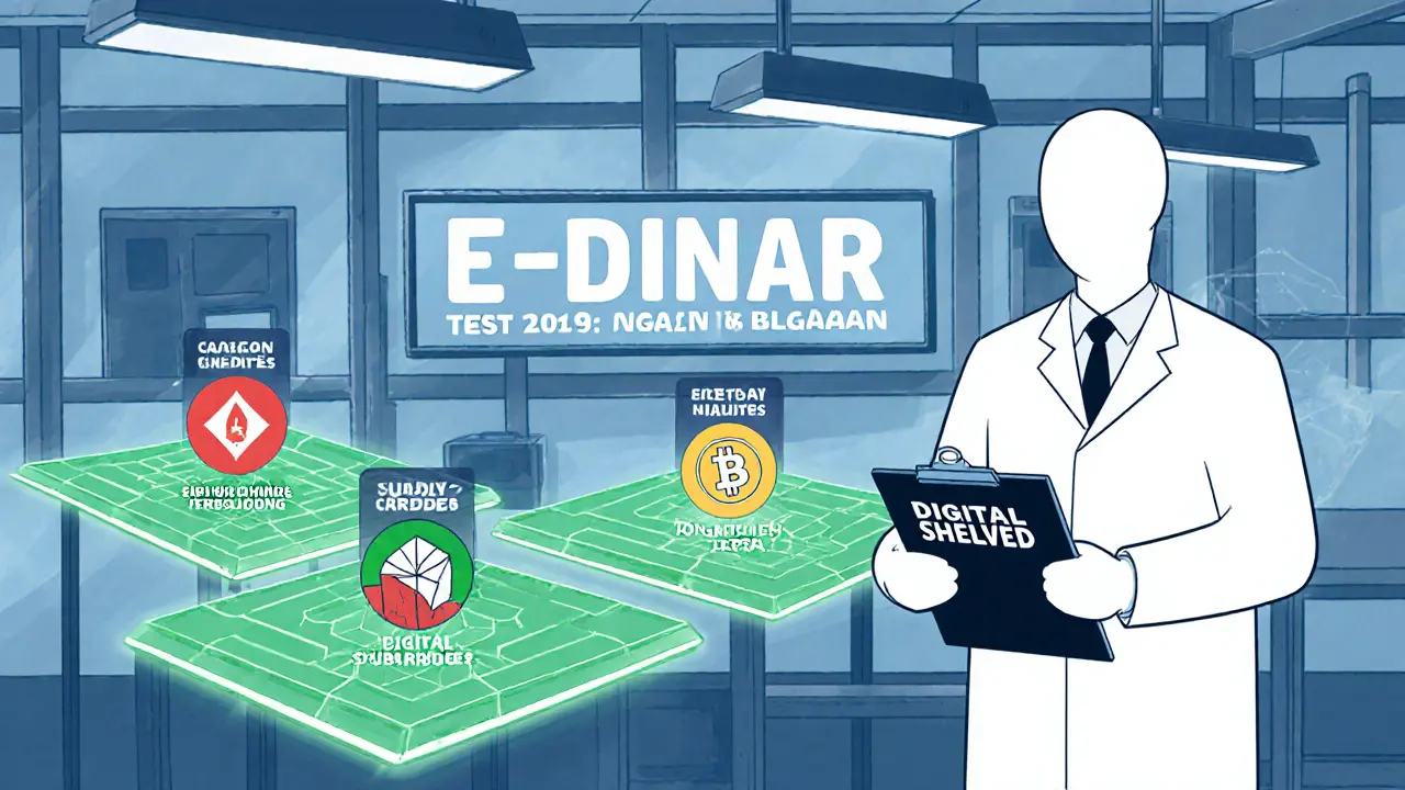 Fintech teams test controlled blockchain systems for carbon credits and subsidies under state supervision, no crypto allowed.