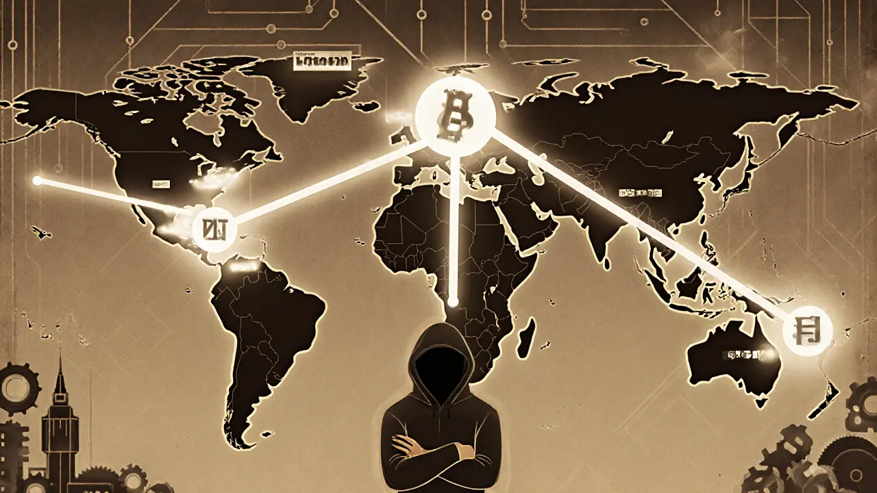 Global network of glowing hotspots connected by WNT token flows