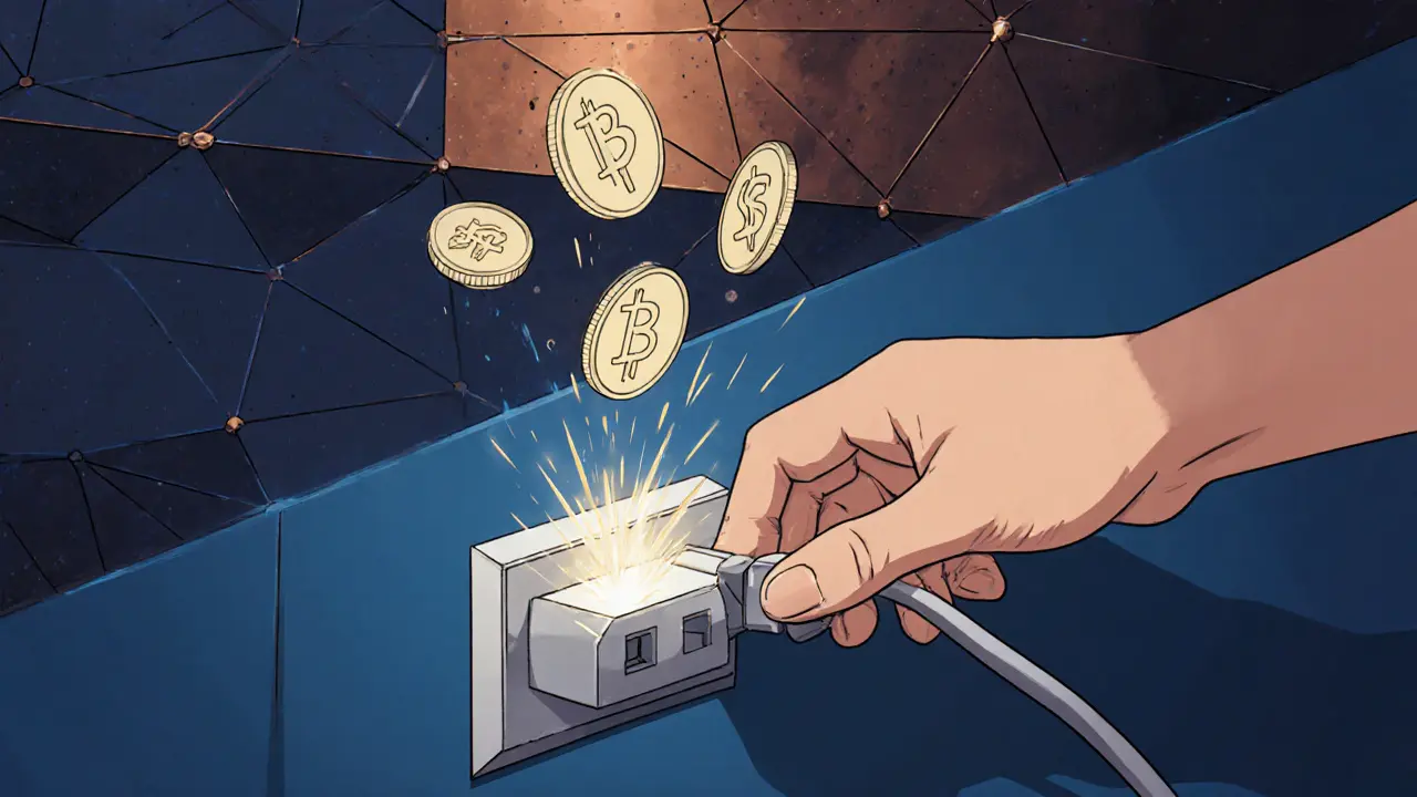 Hand plugging in hotspot as WNT tokens rise in glowing polygons