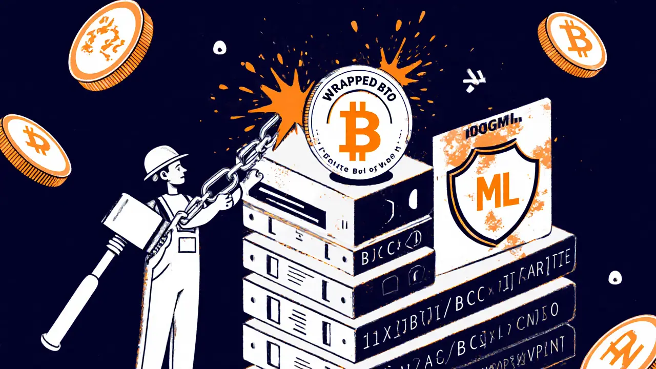 Miner breaking wrapped BTC chain while installing ML token module on Bitcoin ledger