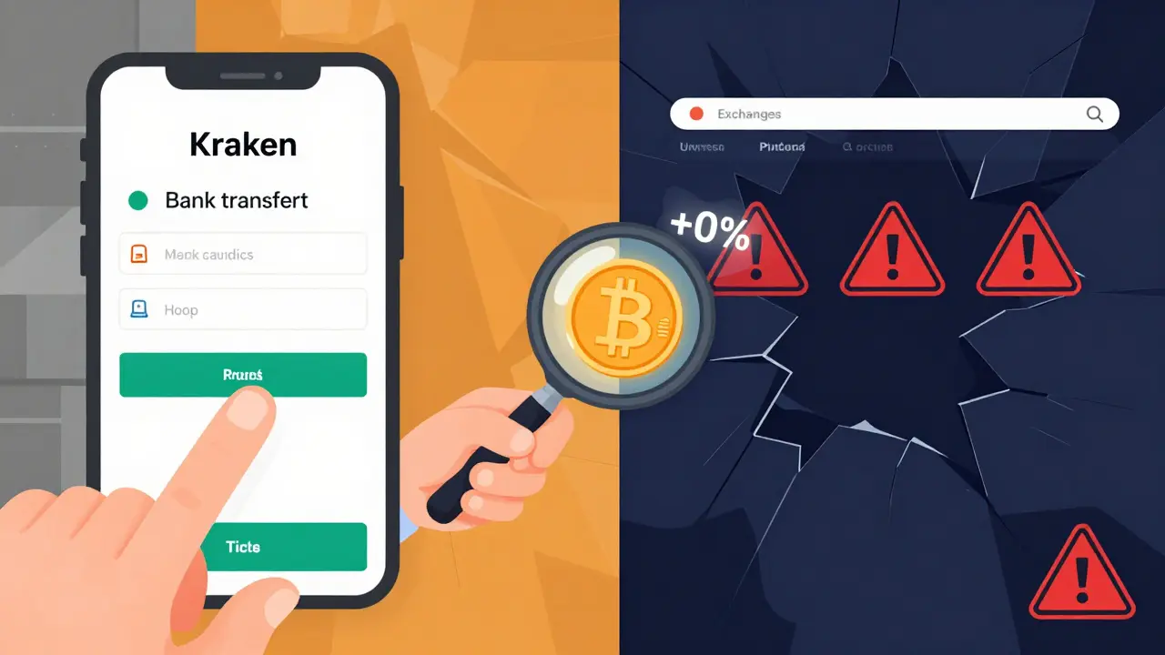 Split scene: licensed exchange vs unlicensed platform with tax-free symbol