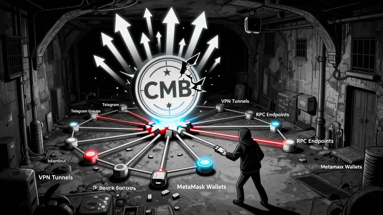 A shadow network of VPNs, Telegram, and MetaMask nodes connects crypto traders across Istanbul.