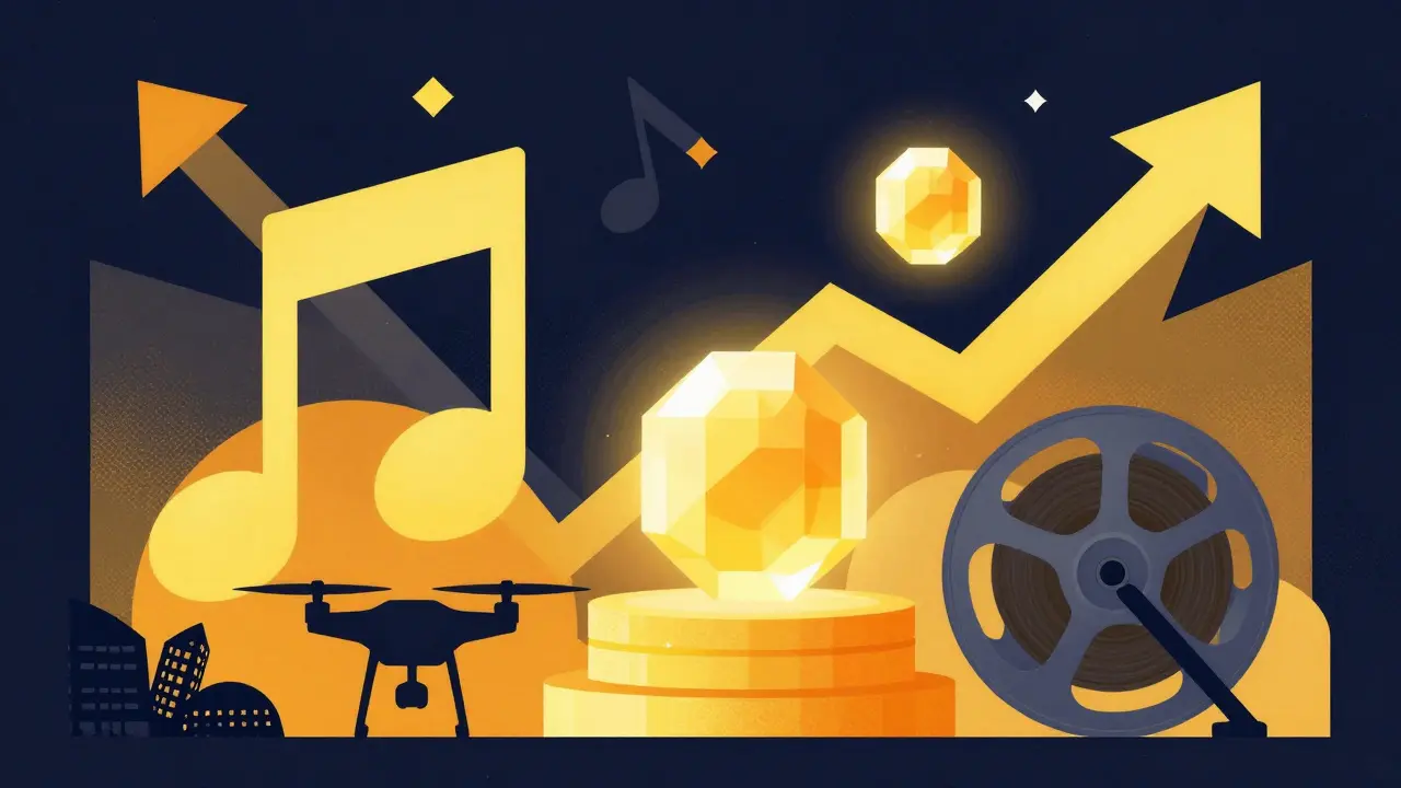 Geometric art showing real-world assets becoming digital tokens