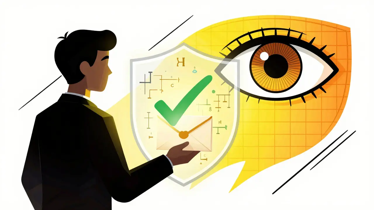 User presenting a secure credential to a verifier with privacy shield