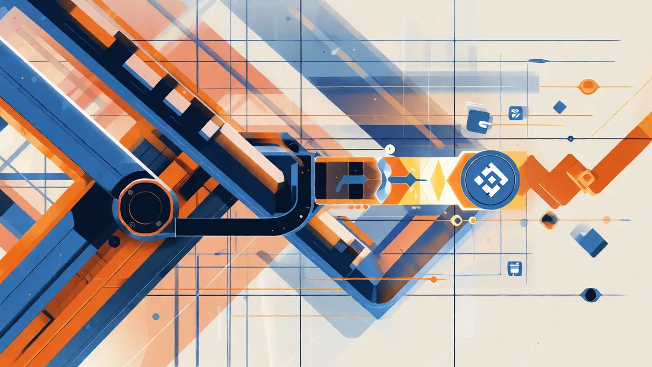 Constructivist art showing fast crypto transactions via geometric pipelines