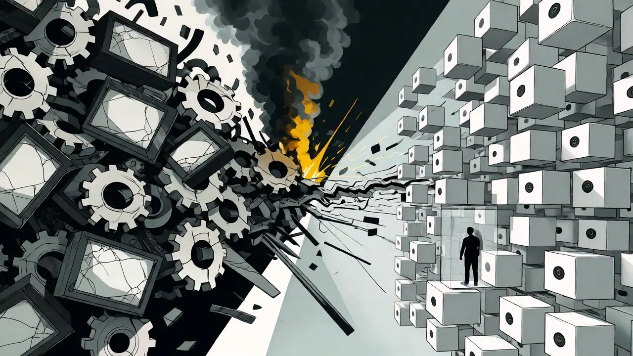 Contrast between chaotic local exchanges and restrictive international platforms
